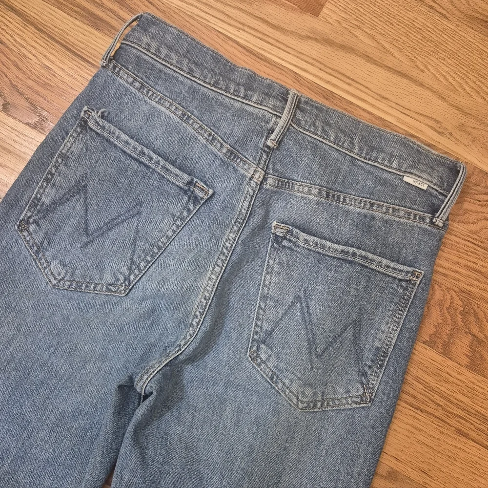 Mother The Pixie Dazzler Ankle Fray In Boogie Down Cotton Stretch Jeans(27) - Picture 8 of 13